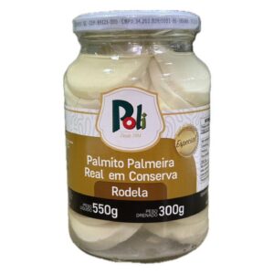 Palmito palmeira real em conserva rodela 300g