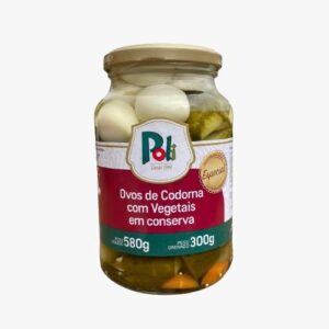 Ovos de codorna com vegetais 300g